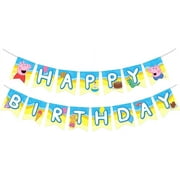 Peppa Pig Banner - Peppa Pig Birthday Decorations