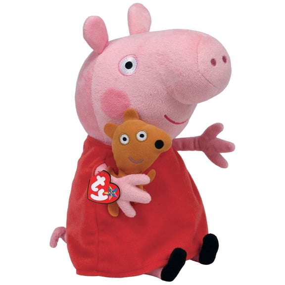 Peppa Pig Beanie Medium - Stuffed Animal by Ty 10" (96230)