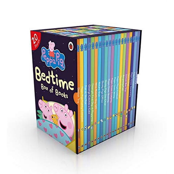 Peppa Pig Bedtime Stories By Ladybird 20 Books Collection Box Set - Ages 0-5 - Hardback