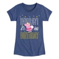 thumbnail image 1 of Peppa Pig - Birthday - Girls Toddler And Youth Fitted Short Sleeve Tee, 1 of 5