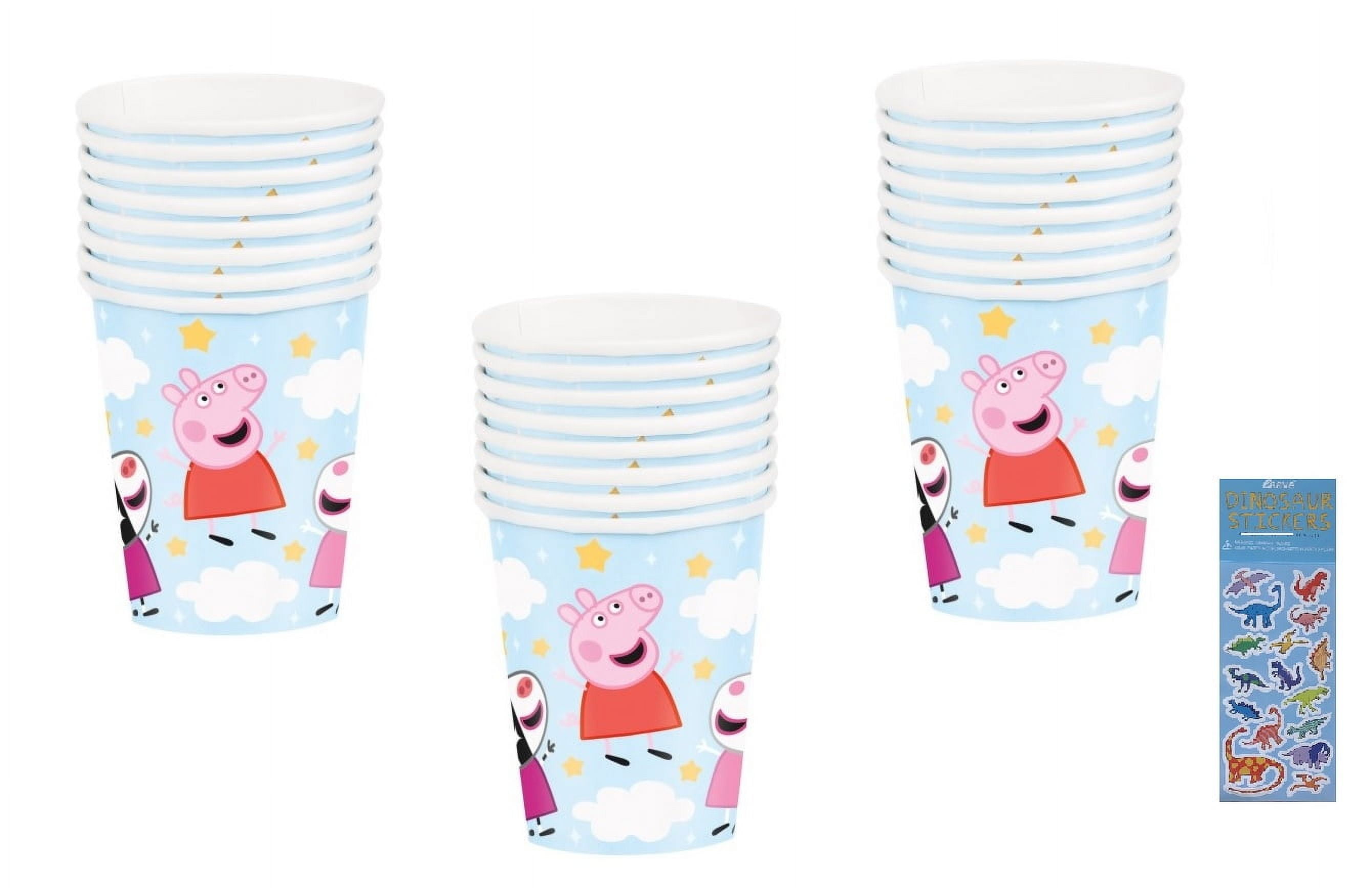 Peppa Pig Birthday Party Supplies Bundle includes 24 Paper Cups and 1 ...