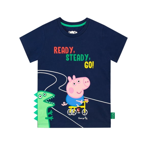 Peppa Pig Boys George Short Sleeve T-shirt Sizes 2T-8