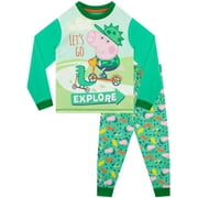 Peppa Pig Boys Lets Go Explore Long Sleeve Pajamas Sizes 2T-8