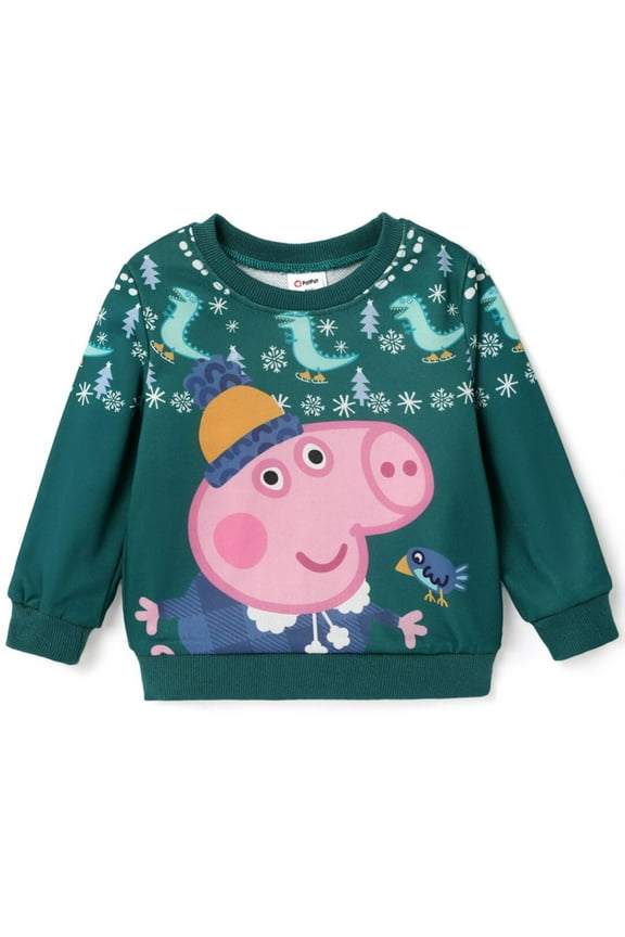 Boys Sweatshirts George Green Ugly Christmas Graphic Tee Crewneck Pullover Baby Toddler 2T