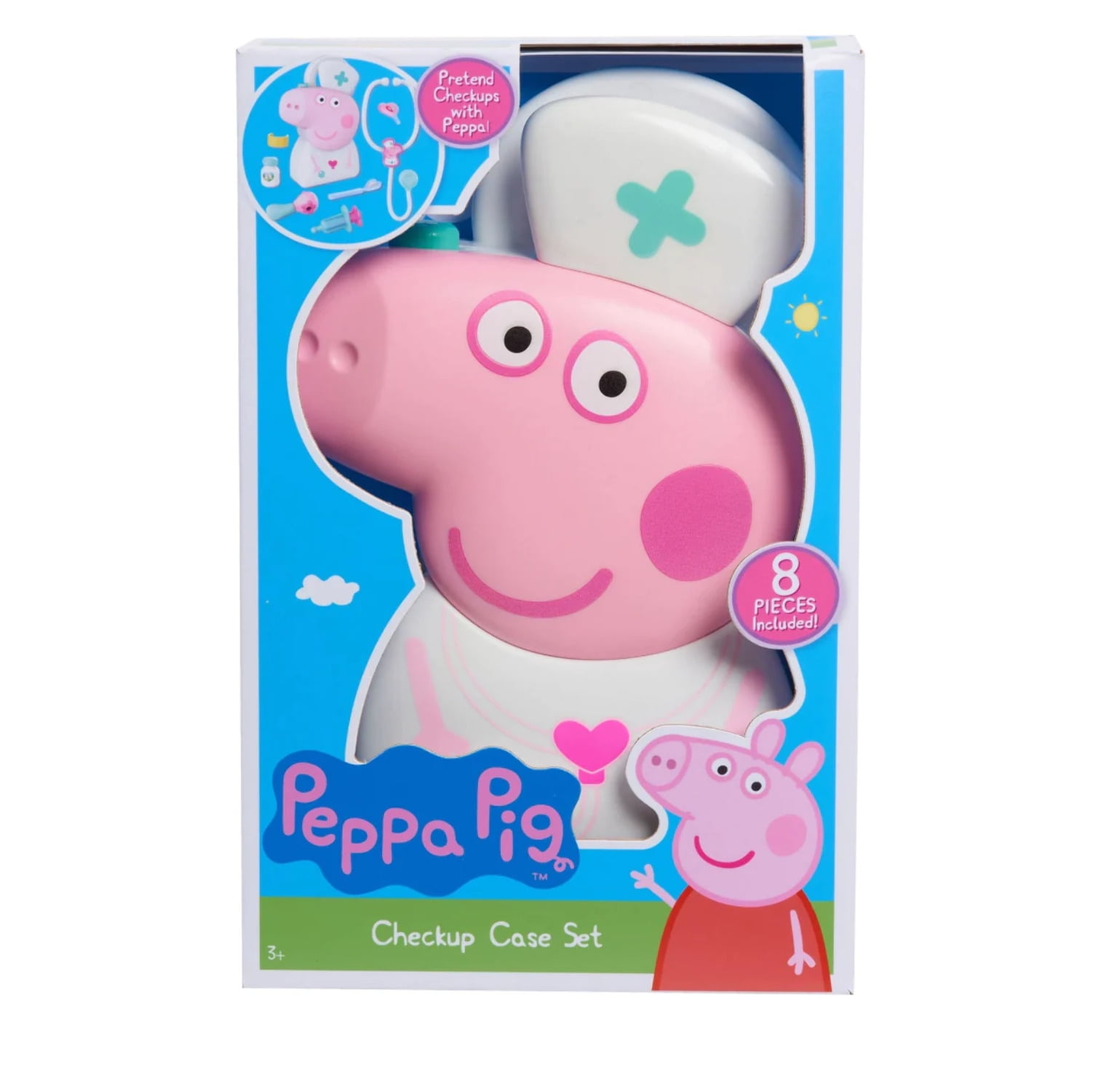 Estuche portátil con asa y 4 Figuras Peppa Pig