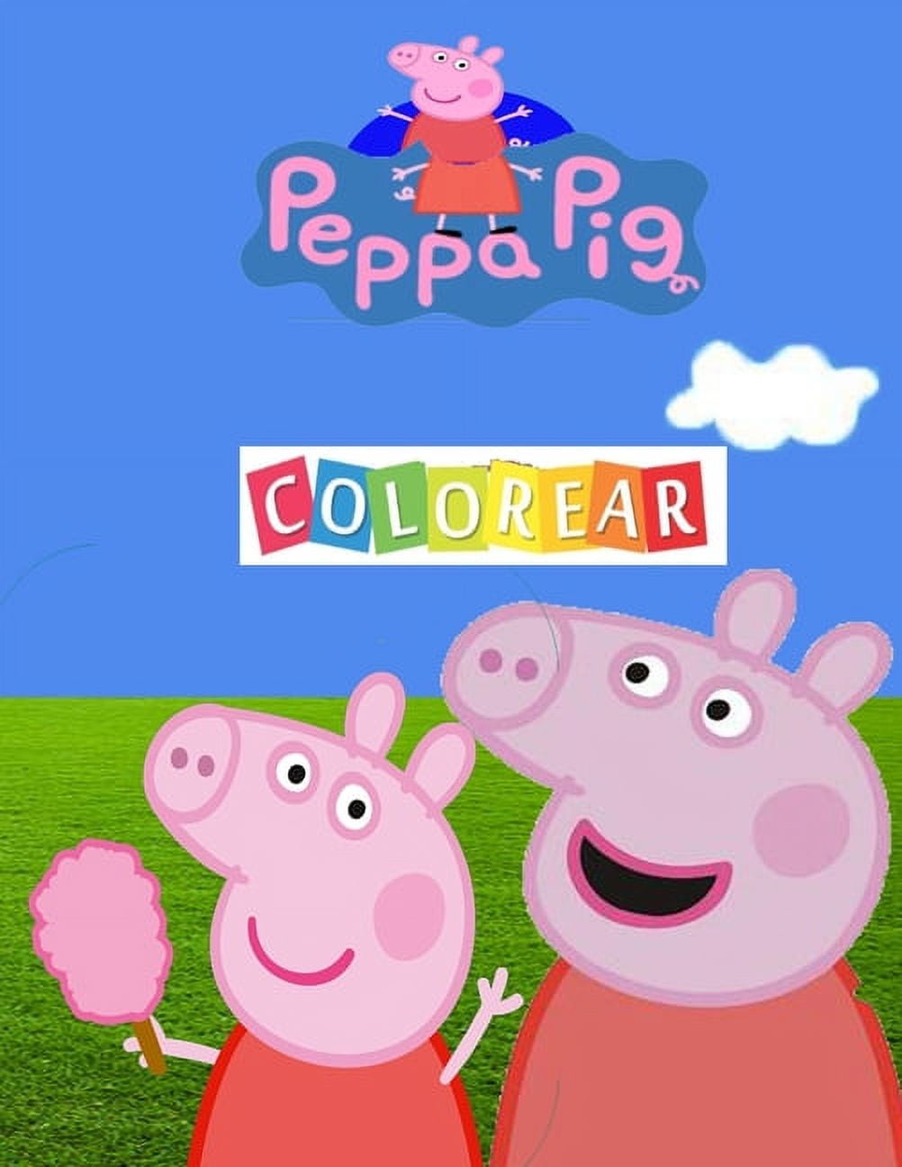 Peppa Pig Colorear : Gran libro para colorear para niños de 4 a 10 años (Paperback)