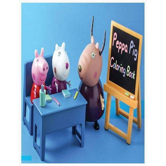 Peppa Pig Coloring Book: peppa pig coloring book for toddlers (Paperback)