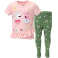 thumbnail image 1 of Peppa Pig Crossover T-Shirt and Leggings Outfit Set Toddler to Little Kid, 1 of 5