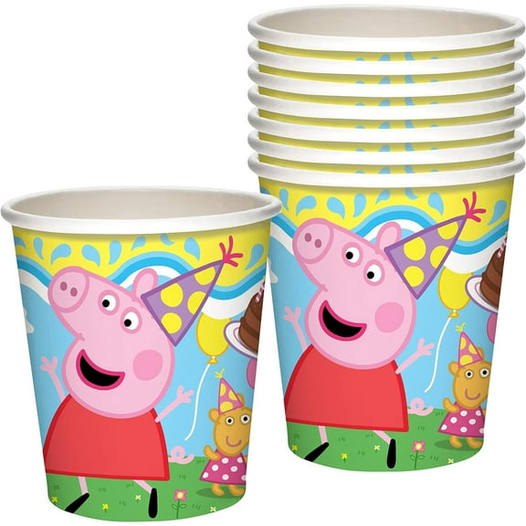 Peppa Pig Cups - Peppa Pig Party Supplies 8 Count