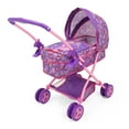 thumbnail image 1 of Peppa Pig: Doll Pram - Purple, Pink, Flowers - Accessory For Dolls Up To 18", Foldable, Removable Bassinet, Retractable Canopy, Kids Toy Ages 3+, 1 of 5
