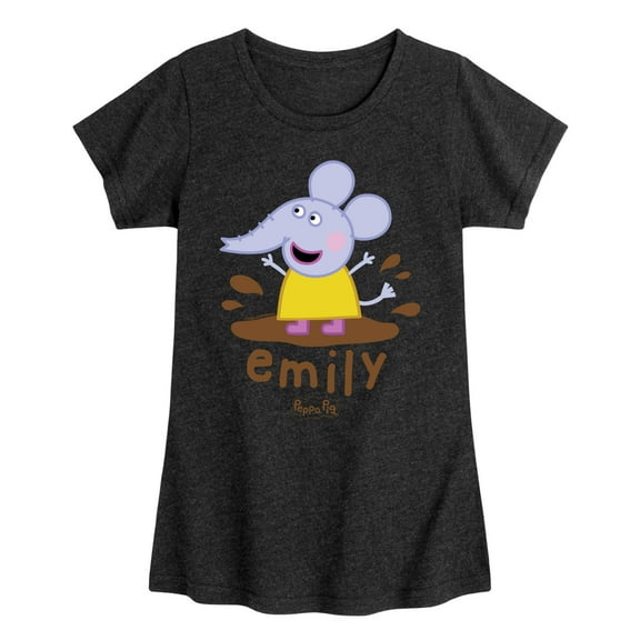 Peppa Pig - Emily Elephant - Girls Toddler And Youth Fitted Short Sleeve Tee