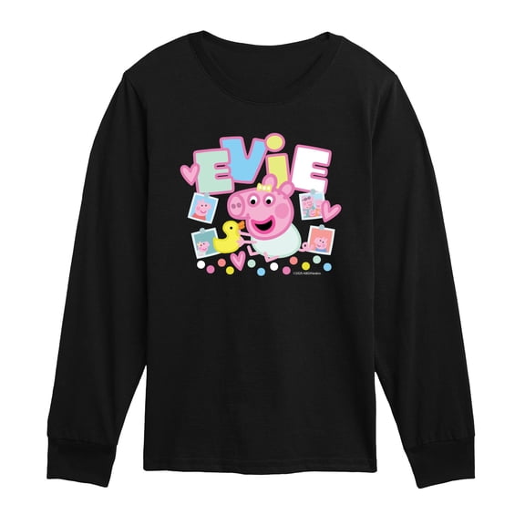 Peppa Pig - Evie Photos - Toddler Long Sleeve Graphic T-Shirt