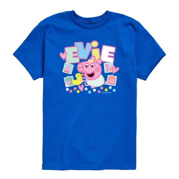 Peppa Pig - Evie Photos - Toddler Short Sleeve Graphic T-Shirt