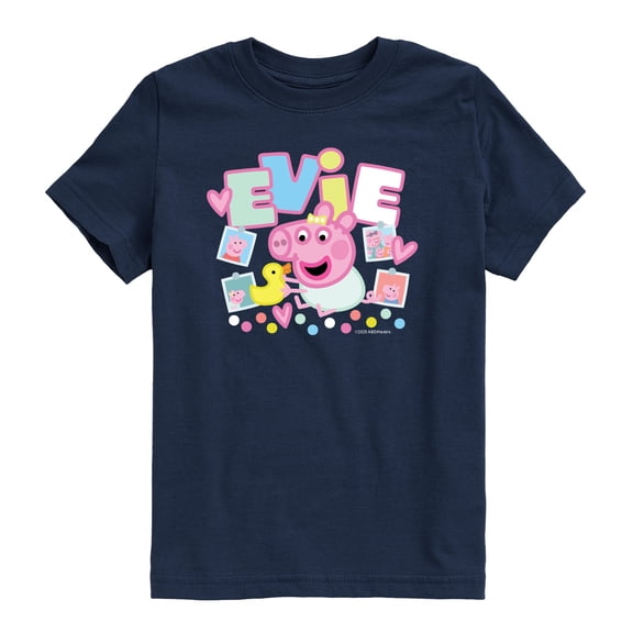 Peppa Pig - Evie Photos - Toddler Short Sleeve Graphic T-Shirt