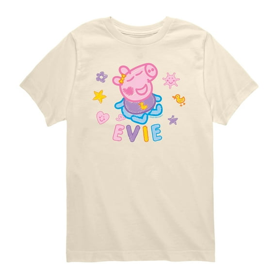 Peppa Pig - Evie Scribbles - Toddler Short Sleeve Graphic T-Shirt