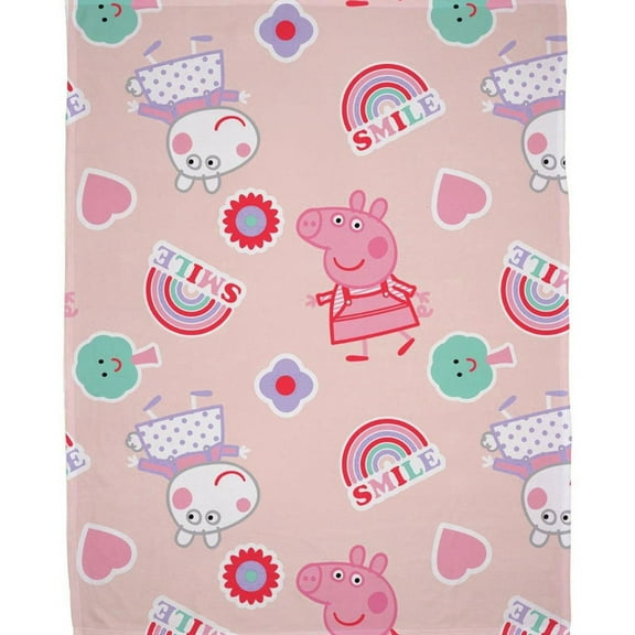 Peppa Pig Fleece Icon Blanket