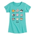 thumbnail image 1 of Peppa Pig - Friends Grid - Girls Toddler And Youth Fitted Short Sleeve Tee, 1 of 5