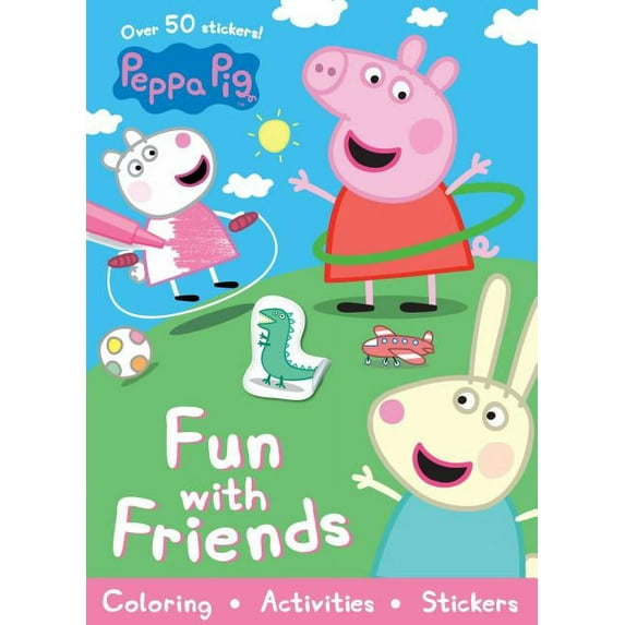 Peppa Pig Fun With Friends (sticker Scenes & Coloring Book)