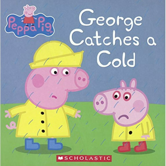 Pre-Owned George Catches A Cold Peppa Pig Library Binding Scholastic