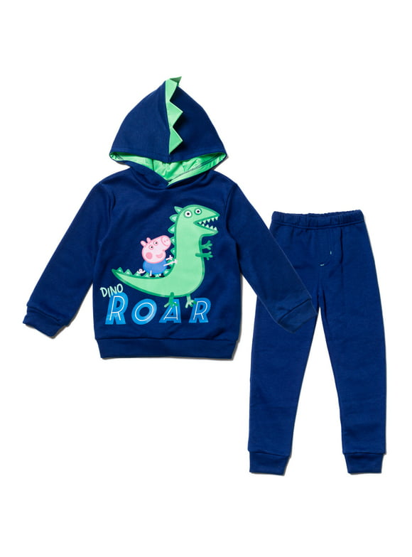 Peppa Pig George Fleece Pullover Hoodie and Jogger Pants Outfit Set Toddler to Big Kid