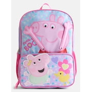 Peppa Pig Girls 17" Peek A Boo Backpack