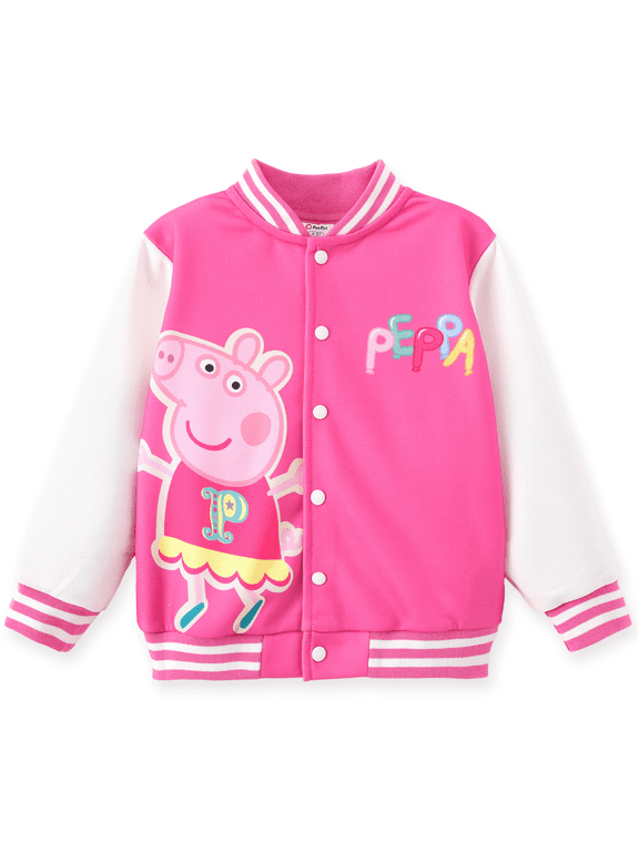Girls Bomber Jacket Colorblock Varsity Lightweight Sweatshirts Gift Fall Spring 2-6Y