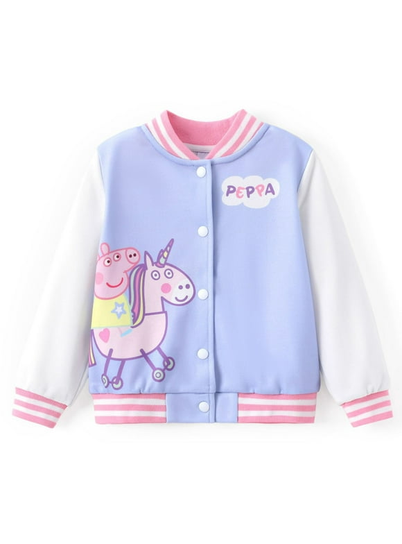 Girls Bomber Jacket Colorblock Varsity Lightweight Sweatshirts Gift Fall Spring Size 2T