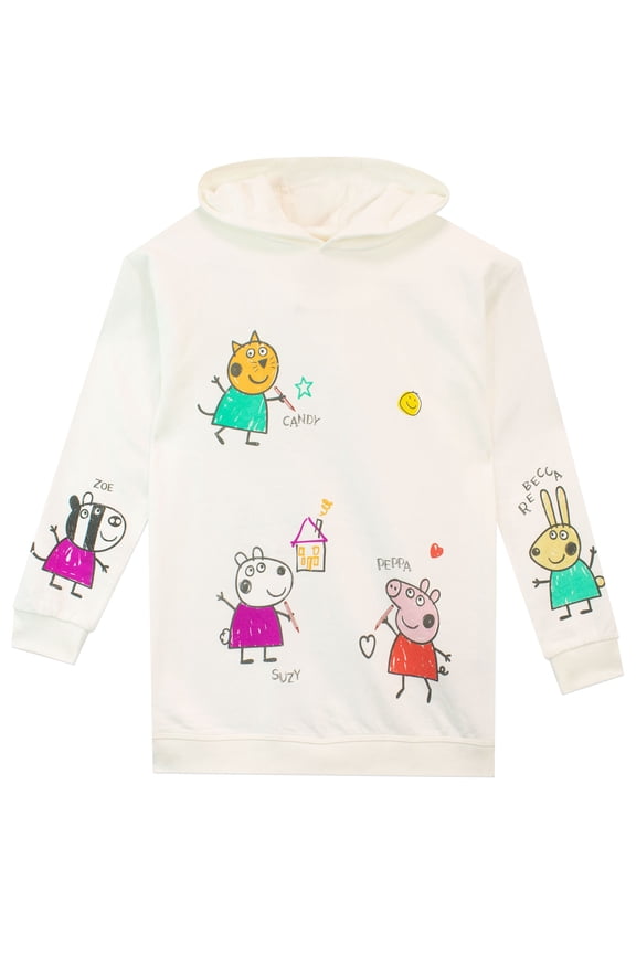 Girls Hoodie White Sizes 2T-8