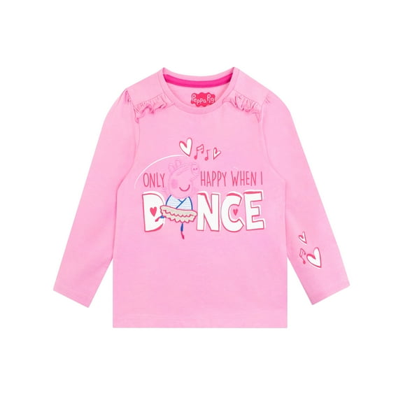 Peppa Pig Girls Long Sleeve Top Sizes 2T-8