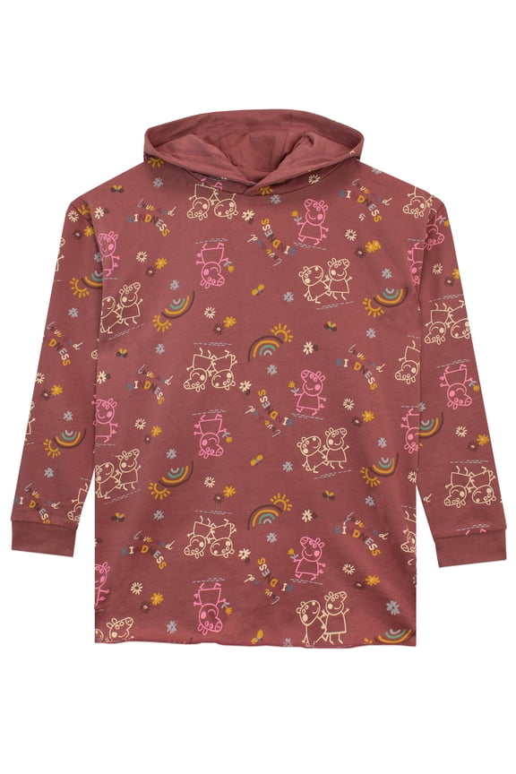Girls Love And Kindess Sweater Purple Sizes 2T-8