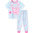 thumbnail image 1 of Peppa Pig Girls Pajamas Set Shine Stars Graphic Short Sleeve Top Allover Print Pants 2 Piece Kids Sleepwear PJs Sizes 4-5Y, 1 of 11