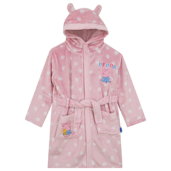 Peppa Pig Girls Robe Pink Sizes 2T-8