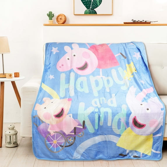 Peppa Pig Happy Peppa Silk Touch Throw Blanket
