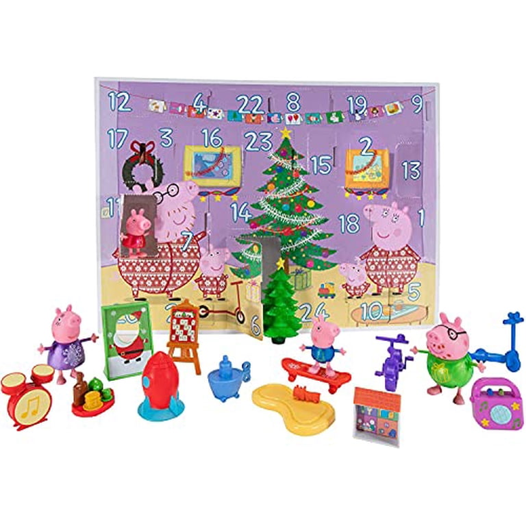 ペッパピッグ パーティー アドベントカレンダー 海外正規品　クリスマス Peppa Pig Holiday Advent Calendar for Kids, 24-Pieces - Includes