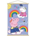 thumbnail image 1 of Peppa Pig - Hooray Wall Poster with Wooden Magnetic Frame, 22.375" x 34", 1 of 3