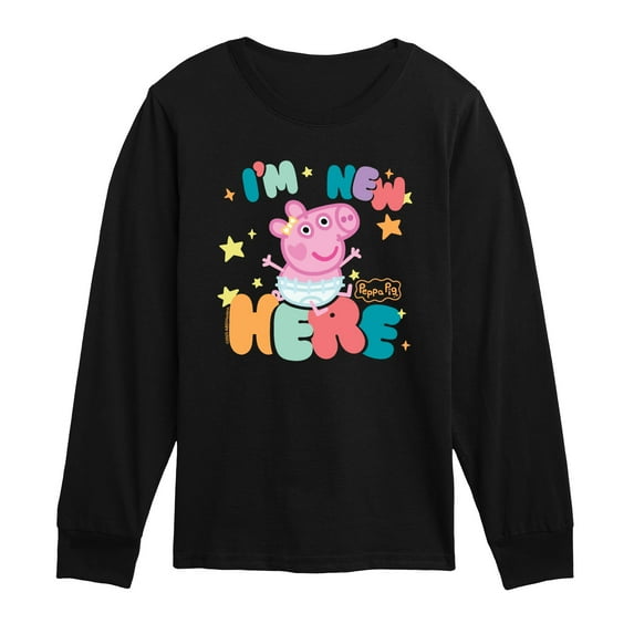 Peppa Pig - Im New Here - Toddler Long Sleeve Graphic T-Shirt
