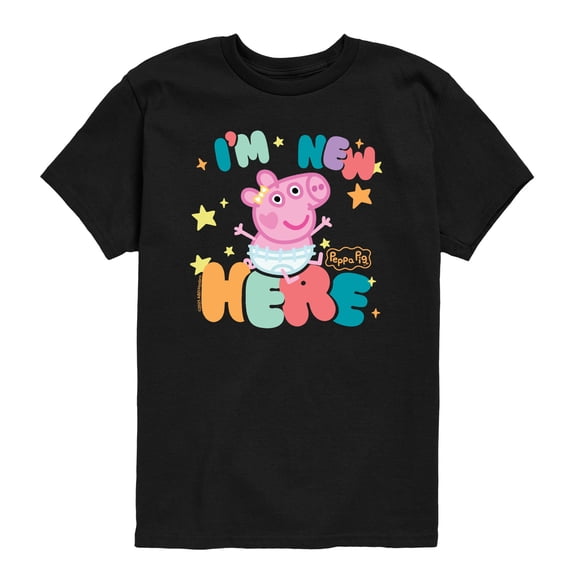 Peppa Pig - Im New Here - Toddler Short Sleeve Graphic T-Shirt