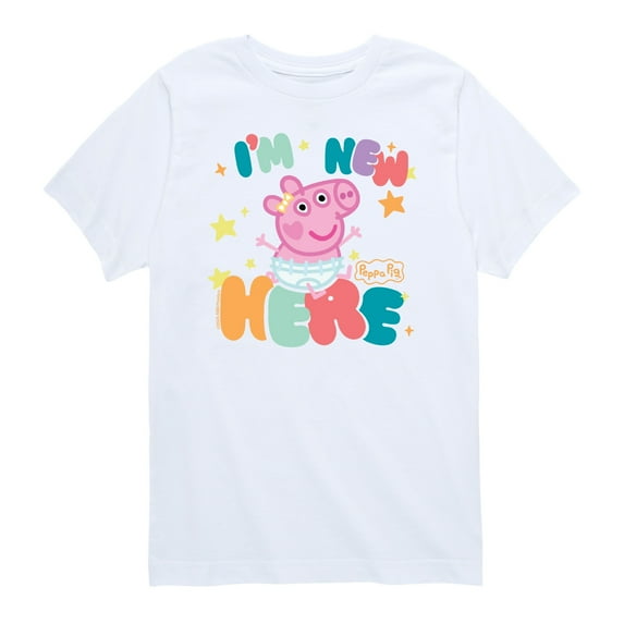 Peppa Pig - Im New Here - Toddler Short Sleeve Graphic T-Shirt