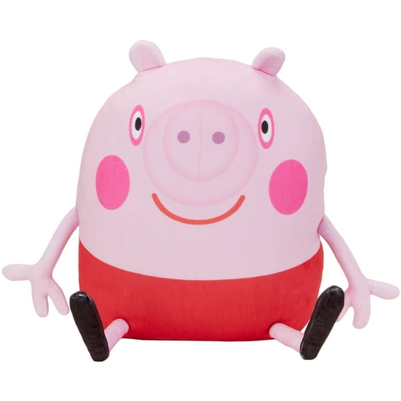 Peppa Pig Kids Squishy Pillow, Decorative Bedding, 15" Tall