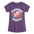 thumbnail image 1 of Peppa Pig - Kindness Counts - Girls Toddler And Youth Fitted Short Sleeve Tee, 1 of 5