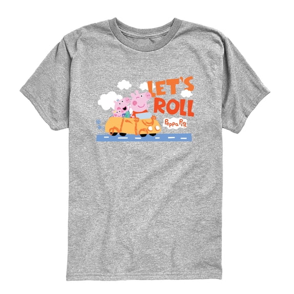 Peppa Pig - Let's Roll Toddler Short Sleeve Graphic T-Shirt