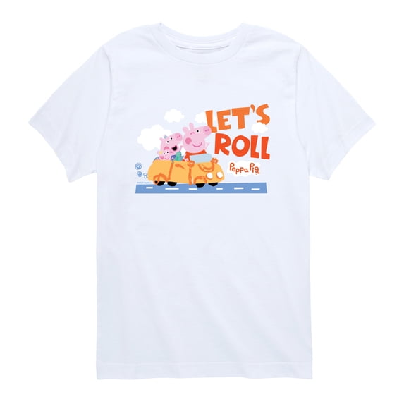 Peppa Pig - Let's Roll Toddler Short Sleeve Graphic T-Shirt