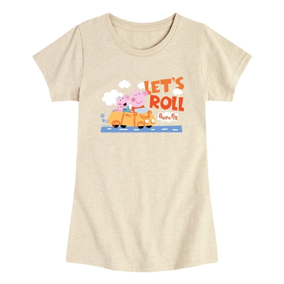 Peppa Pig - Let's Roll Toddler Short Sleeve Graphic T-Shirt