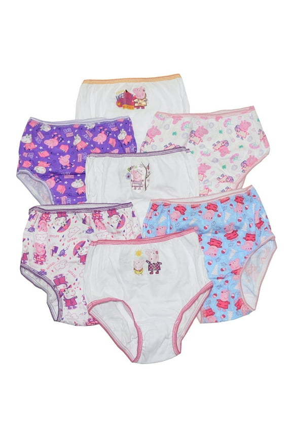 Little Big Girls Bikini Panties Pack of 7 Underwear Size 4-6-8