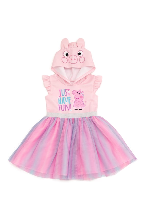 Little Girls Mesh Tulle Dress Pink 7-8