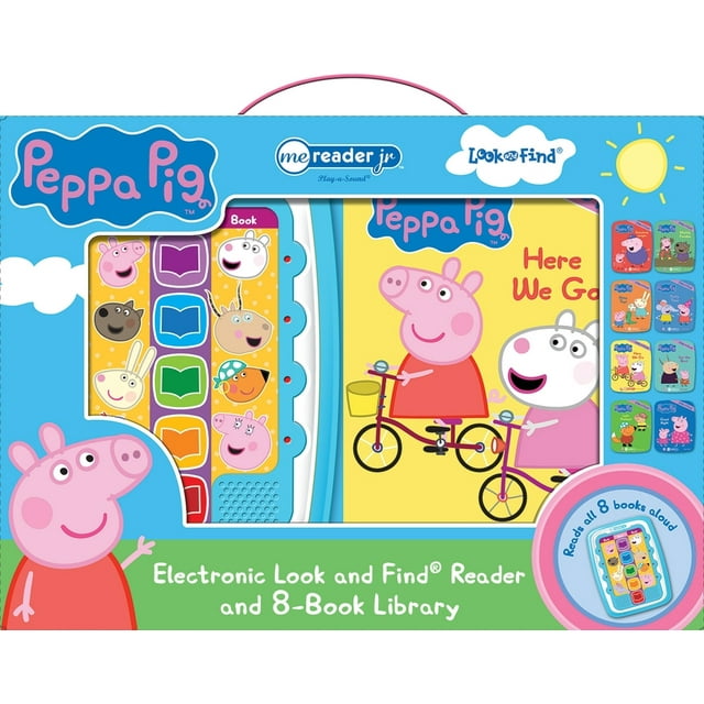 Peppa Pig Me Reader Jr Electronic Look and Find Reader and 8Book