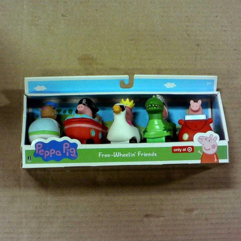 Jazwares Colorful Peppa Pig Series Action Figures, 5 Pack