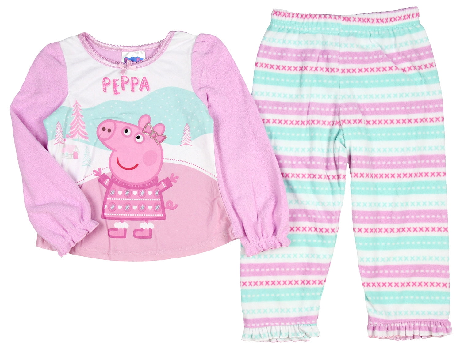 Peppa pig online fleece pajamas