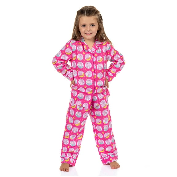 Peppa Pig Pajamas Toddler Girls' Time For Bed Long Sleeve Coat And Pants Pajama Set