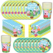 Peppa Pig Party Tableware Classic Set for 16 Guests